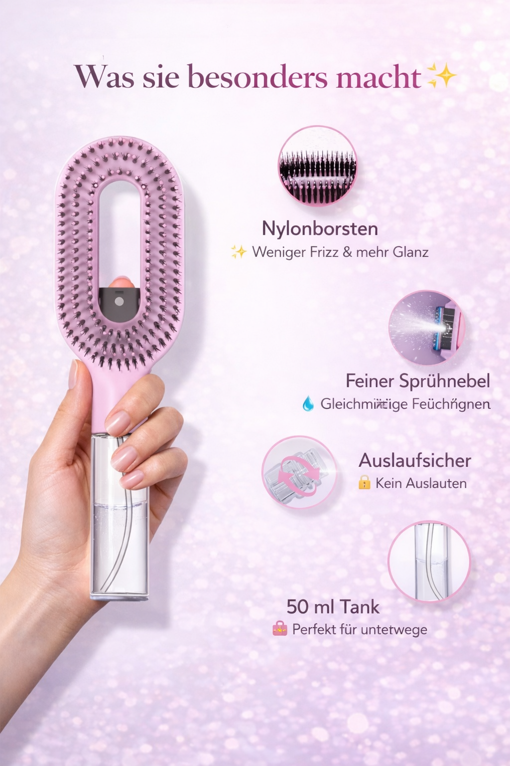 Malayae Spray Comb – Hydrate & Detangle